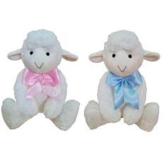 Imagem de Ovelha De Pelúcia Chá Revelação Casal Urso Com Laço Decoração - DW Con