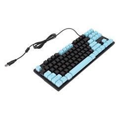 Imagem de Teclado GamingPC KeyboardDesktop Laptop Keyboard87 Teclas Teclado Hanical, Teclado Hanical Setive e Leve Portátil Duas Cores Stitng Teclado PC para Desktop Laptolack e (Preto