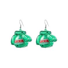 Imagem de Suéter de Natal com luzes de LED, brincos pendentes de acrílico, enfeite fofo que brilha no escuro, brinco de argola moderno para festivais de Natal, festas, presentes para mulheres, filhas, amigas,