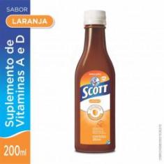 Imagem de Emulsão Scott Óleo de Fígado de Bacalhau Sabor Laranja 200mL