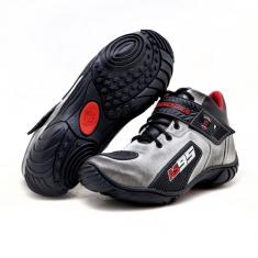 Imagem de Tênis motociclista AS95 em couro legítimo semi-impermeável - Atron Shoes-Unissex