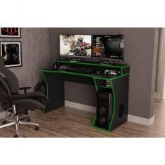 Imagem de Mesa Gamer Fremont - Preto/borda Verde