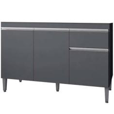 Imagem de Balcão De Pia 120 Cm Talita 3 Portas 1 Gaveta - Ajl