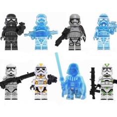 Imagem de Bonecos Blocos De Montar Kit Darth Vader Holograma Star Wars