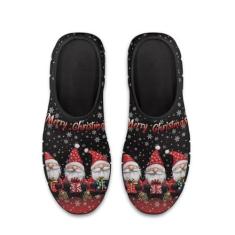 Imagem de GOSTONG Tênis masculino casual sem cadarço mocassim fácil antiderrapante respirável malha legal tênis de corrida para homens preto EUA 34-48, Feliz Natal, 36