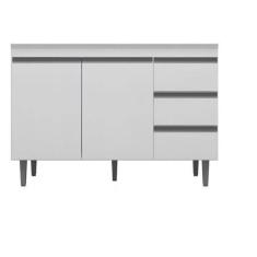 Imagem de Balcão  Gabinete Para Pia de 120 cm Sem Tampo Com  2 Portas E 3 Gaveta