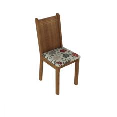 Imagem de Kit 4 Cadeiras Rustic Hibiscos Madesa 4290