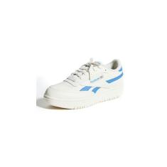 Imagem de Reebok Tênis feminino Club C Double Revenge, Giz/Giz/Azul Essencial, 35