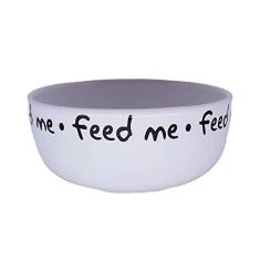 Imagem de Comedouro Pet Injet Cerâmica Feed Me Cinza para Cães