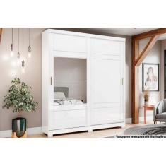 Imagem de Guarda Roupa Casal 2 Portas De Correr E 3 Gavetas Verg Branco/Rosa - H