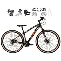 Imagem de Bicicleta Aro 29 Gti Roma Shimano Altus 24v Freio Disco Hidráulico - Preto-laranja Tam.15