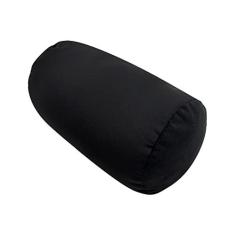 Imagem de Travesseiro de rolo confortável cilindro redondo Microbead com suporte para as costas Travesseiro de rolo Travesseiro de tubo Travesseiros almofadados de 12 x 7 polegadas