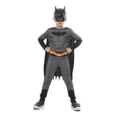 Imagem de Fantasia Batman Infantil Sulamericana Original Longa Com Capa e Máscar