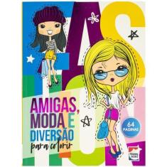 Imagem de Livro - Viva as Cores! Livro de Colorir: Amigas, Moda e Diversão
