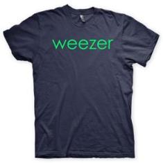 Imagem de Camiseta Weezer Marinho e Verde em Silk 100% Algodão
