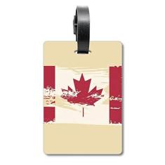 Imagem de Bandeira do sabor do Canadá e folha de bordo para bagagem, etiqueta para cartão de bagagem