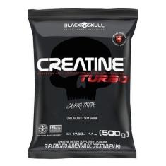 Imagem de Creatina Turbo Refil 500g Black Skull Caveira Preta-Unissex