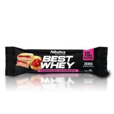 Imagem de Best Whey Bar (62G) - Sabor: Cheesecake De Morango - Atlhetica Nutriti