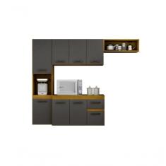 Imagem de Cozinha Brisa 4 Peças Chf Moveis Cinamomo/grafite