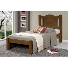 Imagem de Cama de Solteiro Paris de Madeira Maciça Tauari