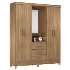 Imagem de Guarda Roupa Capelinha 4 Portas 3 Gavetas Amendola Touch
