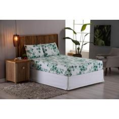 Imagem de Jogo De Cama Queen 3 Peças Lençol Micro Percal 400 Fios Estampado - Be