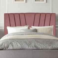 Imagem de Painel Estofado 100 Cm Cama De Casal Box Bélgica - House Cor:rose