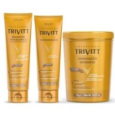 Imagem de Kit Trivitt Profissional Shampoo, Condicionador, Hidrataçao