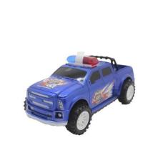 Imagem de Brinquedo Camioneta Carrinho De Policia Fricção Azul - Gici Kids