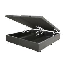 Imagem de Base Box Baú Casal Bipartido sp Móveis Sintético Cinza