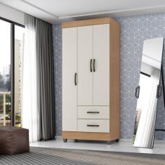 Imagem de Guarda-roupa Lite 3 Portas 2 Gavetas - Móveis Leão