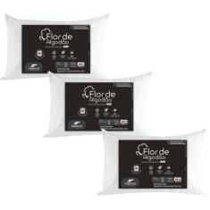 Imagem de Kit 3 Travesseiros Enchimento de Fibras - Alto - Fibrasca