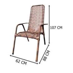 Imagem de Kit C/ 2 Cadeiras De Junco(Alta) – JM Metalúrgica