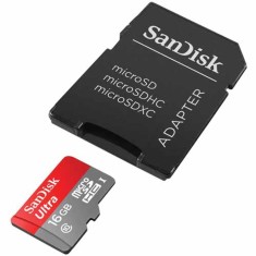 Imagem de Cartão de Memória SDHC com Adaptador SanDisk Ultra 16 GB SDSDQUAN-016G-G4A