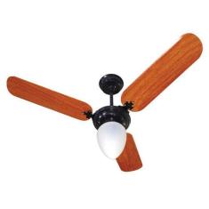 Imagem de Ventilador De Teto Preto E Mogno 220V