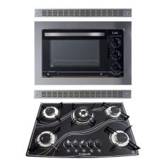 Imagem de Kit Forno Elétrico Embutir E Cooktop Tripla Chama Safanelli FE/TRI500