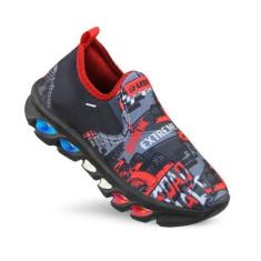 Imagem de Tênis De Led Infantil Masculino Ledstar Calce Facil Carros Casual