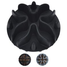 Imagem de Inserção de tigelas para cães Slow Feeder, tigela de silicone para alimentação lenta para cães com ventosas fortes, perfeita para tigelas de vidro de aço inoxidável para cães de cerâmica (preto,