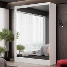 Imagem de Guarda-roupa Belem Premium 2 Portas De Correr 2 Gavetas Branco