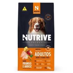 Imagem de Ração Seca Nutrive Select Frango E Arroz Para Cães Adultos Porte Médio