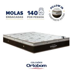 Imagem de Colchão de Molas Ensacadas Ortobom Sleep King Queen 158cm