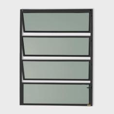 Imagem de Janela de Alumínio Basculante 80x100cm Vidro Mini Boreal Master Brimak