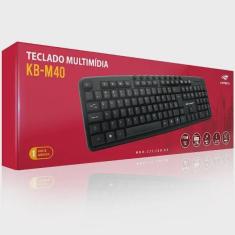 Imagem de Teclado USB Multimidia KB-M40BK Preto C3 tech