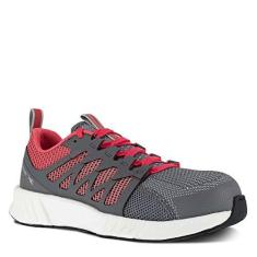 Imagem de Reebok Work Womens Fusion Flexweave Composite Toe ESD Shoes Casual Work & Safety Shoes, Grey, 11.5