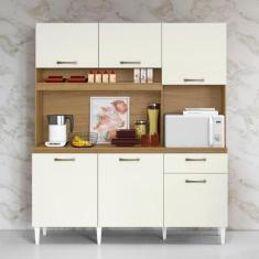 Imagem de Cozinha Compacta 6 Portas 1 Gaveta Siena Aramóveis