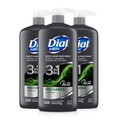 Imagem de Sabonete para corpo, cabelo e rosto Dial Men Recharge 2L (3x750ml)
