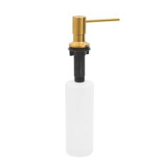 Imagem de Dosador de Sabão Tramontina em Aço inox Gold com Recipiente Plástico 500 ml com revestimento PVD