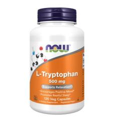Imagem de L-Triptofano 500Mg 120 Cáps Now Foods L-Tryptophan Importado