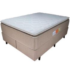 Imagem de Cama Box King + Colchão Emperor Relaflex 193x203x59 Ortopédico
