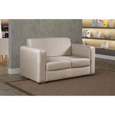 Imagem de Sofá para Sala de Estar 2 Lugares 150cm Liso Basic Bege